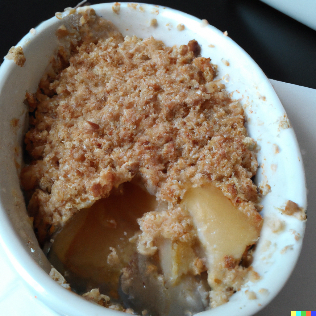 crumble poire safran